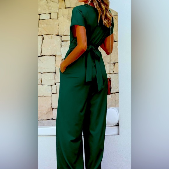 Green Jumpsuit - Picture 2 of 7